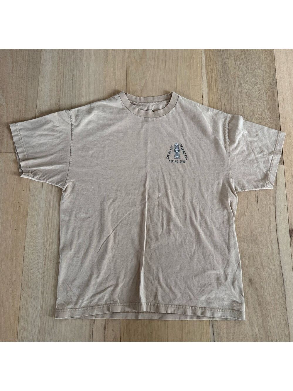 Last Call Co. Tan Short Sleeve Shirt Size XL
